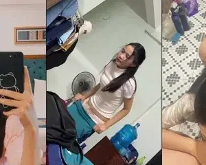 Bé sinh viên bướm hồng hào anh hành hạ em từ phòng tắm ra đến giường ngủ